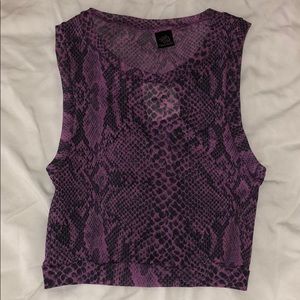 Free people snakeskin crop top